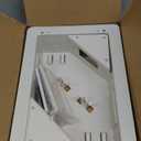 in-Wall TV Box with Flange for Home Theater Installation, 11.9" x 8.4" Cord Hider for Wall Mounted TV, with 2 Outlets, Cable Bracket, LV Cable & 1-1/2" ENT Entrance, Ideal for New or Retrofit Job (White)