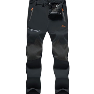 MAGCOMSEN Men's Winter Pants Fleece Lined Ski Snow Pants Water Resistant 4 Zip Pockets Outdoor Pants Size L