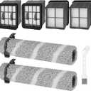 3930F Brush Roll Replacement Filter for Bissell CrossWave OmniForce Edge Cordless Multi-Surface Hard Floor Wet Dry 3930F, 3933, V2, 3999z Vacuum, 2 Pack Roller Brush, 4 Pack Hepa Filters