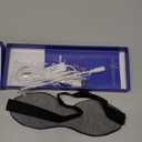 Ezona Heated Eye Mask, Warm Eye Compress Mask for Dry Eyes, USB Electric Eye Heating Pad with Temperature & Timer Control, Dry Eye Mask for Blepharitis, Sinus Migraine (Indigo)