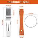 Fcr6 Air Conditioner Fin Comb Set 3PCS AC Fin Comb Straightener Include Fcr6 Fin Comb, Metal Radiator Fin Comb and Plastic Air Conditioner Fin Comb Radiator Comb by Cenipar