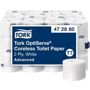 Tork Coreless High-Capacity Toilet Paper Roll T7, 36 x 1000 Sheets, 472880