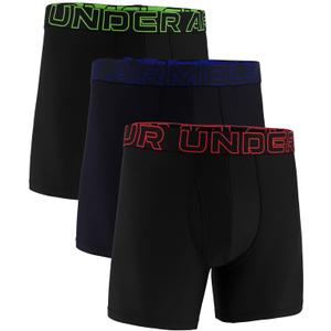 3 x Under Armour Men's Performance Tech Boxerjock Brief Underwear, 6" Inseam, All-Day Comfort & Ultra-Soft, 3-Pack (XS)