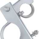 1 Pack Chain Link Gate Hinge, 180 Degree Hinge for Chain Link Fence Heavy Duty Commercial Gate Latch for 2-3/8" OD Post/Pipe & 1-5/8" Thru 1-7/8" Frames, Galvanized Steel