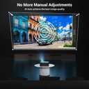 2000 ANSI 4K Decoding Projector with WiFi and Bluetooth, HAPPRUN Movie Home Theater with Auto Focus, 300'' Display for Indoor/Outdoor, Smart Proyector Compatible with Phone/TV Stick/PC/PS5