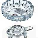 Crystal Glass Turtle-Tortoise for Feng Shui and Vastu/Feng Turtle Tortoise Showpiece Gift Good Luck, Health Prosperity, Plate - Length: 4.5, Width: 4.5, Height: 2.8 Inch