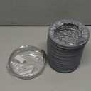 TEAIERXY 4 Inch 8FT Dryer Vent Hose,Flexible Insulated Air Ducting,Vent Hose PVC Aluminum Foil with 2 Clamps for HVAC Ventilation(Grey)