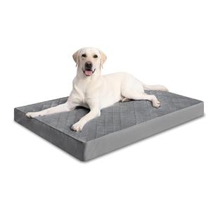 NUPIDA Orthopedic XL Dog Beds Large Sized Dog Waterproof Pet Bed for Crate with Removable Washable Cover and Non-Slip Bottom, 41x27 Inch, Dark Gray