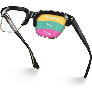 VISOONE Anti-Fog Ultralight Progressive Fashionable TR90 Reading Glasses for Men Women readers