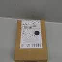 LIBKEN Non-Spill Salt and Pepper Grinder Set - Adjustable Ceramic Grinder - Minimalistic Spice Mill - Easy to Refill Condiments Dispenser - Wood & Soft-Coated Plastic - 6.2 x 2.2 inch (White & Grey)