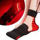 LED Red Light Therapy for Feet & Body, CAMECO 640nm & 660nm & 880nm Infrared Light Therapy Belt for Foot Pain & Neuropathy, Wearable Foot Therapy Wrap, Timer, 3 Temperature Setting