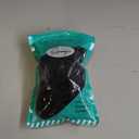 50PCS Black Hair Ties for Women, Cotton Seamless Hair Bands, Elastic Ponytail Holders, No Damage for Thick Hair, 2 Inch in Diameter, by Qarwayoc