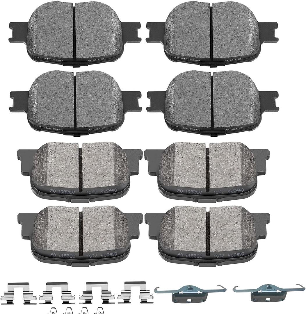 SCITOO D817 D835 Front Rear Ceramic Brake Pads Sets Fit For Scion tC 2005-2010