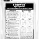J-B Weld FiberWeld 2 Pipe Repair Cast 2x60 Inch - High Strength Adhesive Fiberglass Wrap - White (38260)