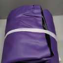 VOFiTNY Inflatable Gymnastics Air mat Tumbling Track with Air Barrel Octagon Mat with Pump for Home/Gym (4'L x 2.5'D, Black/Purple)