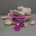 G.C Cat Toys for Kids Girls, Electronic Interactive Stuffed Cat Walk Meow and Wag Tail with Stroller Pet Care Accessories Toys Pretend Play Birthday Gifts for Toddlers Girls 3 4 5 6 7 8 Year Old