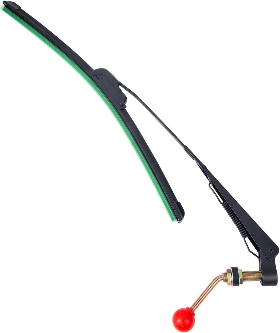 UTV Wiper Kit Hand Operated Manual Windshield Wiper Kit Compatible with Polaris Ranger RZR Can Am Maverick X3 Commander Defender Pioneer Golf Cart