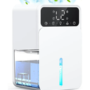 Dehumidifiers for Home, 1500ML Quite Dehumidifiers for Bedroom, Portable Electric Bathroom Dehumidifier, 12H Timer, Automatic Shutoff, 7 Colorful Lights, Mini Dehumidifier for Drying Clothes