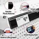 50 Pack Shelf Label Strips with Talker Grippers,Clear Back
Snap-in Design, Fits 1.25” H Price Tag, Plastic Material, Clear Front Label Holder, For Standard 48” Gondola Shelves