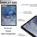 Fxojyvo 15x21 Picture Frame Set of 3, Black Frame for 15 x 21 Inch Picture Poster Photo, Light Weight and High Transparent 15 by 21 Frame for Wall - 3 Pack/Black/15 x21