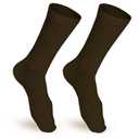 NuVein 15-20 mmHg Medical Compression Socks, Mid Calf Crew Length, Padded Cushion Foot, Brown, X-Large