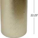 Christopher Knight Home Kaylee Modern Round Hammered Iron Accent Table (2 Pack) -Gold, 16. 00 L x 16. 00 W x 22. 25 H