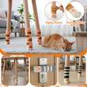ElevateTech Cat Paw Chair Socks, 24 Pcs Cute Cat Chair Leg Floor Protectors for Hardwood Floors Non-Slip Knitted Furniture Socks Floor Protectors for Chairs Table Legs, Noise Reduction (6 Styles)