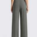 G4Free ShiftReady Women's Wide Leg Yoga Dress Pants with Pockets High Waisted Work Trousers Dressy Casual (M)
