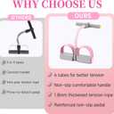 Pedal Resistance Bands with Handles, Durable 6-Tubes Multifunction Pedal Resistance Band, Natural Rubber Foot Pedal Resistance Bands, Fitness Resistance Bands for Abdomen, Waist, Arm, Leg