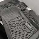 LASFIT Floor Mats for Jeep Gladiator JT 2020-2025 2026 All Weather TPE Custom Fit Pickup Truck Mats Floor Liners 1st & 2nd Row, Black
