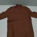 Women's Short Sleeve Sweaters Dressy Casual Mock Turtleneck Shirt Highly Stretchy Ribbed Knit Fitted Top Blouse (Large, Mocha)