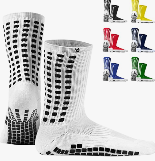Lux Dual Grip Socks - Soccer Grip Socks for Men and Women. GripArray Performance & Comfort