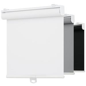 AYZOT Cordless 5% Openness View Roller Shades for Indoor Windows,Solar Screen Flame Retardant,Thermal Insulated UV Protection Fabric,Rolled Up Blinds with Spring System for Home(White,54" W x 72" H)