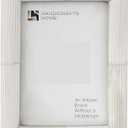 Home White Picture Frame 8x10 in., Handmade Ridged Bone inlay Vintage Photo Frame for Tabletop & Wall Display, Farmhouse, Modern & Minimal Home & Office Decor, Decorative Photo Frame for Living Room, Bedroom, Desk & Gallery Wall