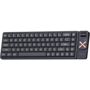 IQUNIX Magi65 Pro Low Profile Mechanical Keyboard Wireless 65% Keyboard Ultra Slim for Creamy Typing, Hot Swappable, RGB Backlit, PBT Keycaps, Aluminum Case, BT/2.4G/USB-C, Mac/Windows (Shadow Black)