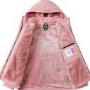 Women's Waterproof Snow Ski Jacket Warm Winter Coat Insulated Snowboarding Jacket Softshell Hiking Jacket (Pink, S)