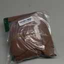 ZESICA Womens Scoop Neck 3/4 Length Sleeve Tops 2026 Casual Tie Front Ruffle Tiered Loose Tunic Shirts Blouses Fall Outfits (X-Large, Brown)