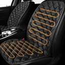 Jokuye 1 Pack Car Seat Cushion Comfortable Seat Cover for Cars, Full Back and Seat Cushion for Driver or Passenger-Black