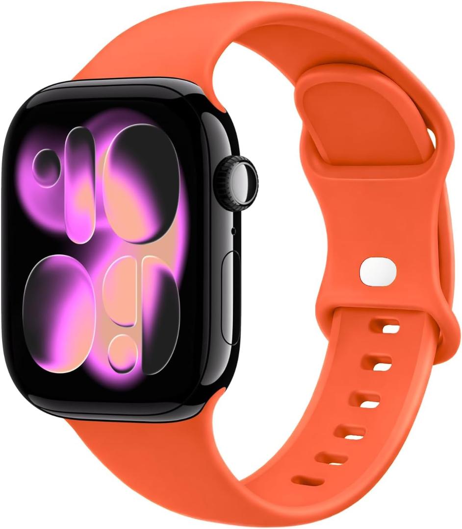 13 x STG Sport Silicone Bands Compatible with Apple Watch Band Ultra 3/2/1 49mm, Series 11/10 46/42mm, 9/8/7 45/41mm, SE 6/5/4 44/40mm, 3/2/1 42/38mm S/M M/L for Women Men
