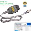 Antibreak inpa k d can Cable k+ can ediabas USB obd2 kcan dcan Interface Switch OBDii for BMW (switch2)