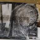 Tatub Bar Table and Chairs Set of 4, 5 Piece Counter Height High Breakfast Table Chairs Set of 4 for Dining Room, Brown