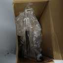 Brushed Nickel Toilet Paper Holder Bathroom Double Post Pivoting Tissue Roll Holder Stainless Steel and Zinc Alloy Wall Mount