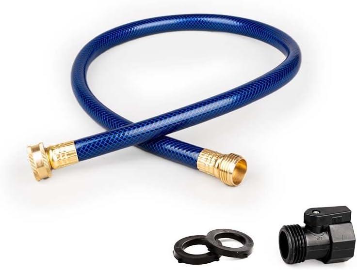 5/8" PVC Hose - Kink-Resistant - Leak-Free & Durable for Garden (3FT, Blue)