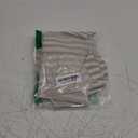 jinchan Linen Kitchen Curtains 36 Inch Length Striped Tier Curtains Ticking Stripe Small Drapes for Living Room Bathroom Cafe Small Window Farmhouse Rustic Pinstripe Rod Pocket 2 Panels Sage Green