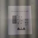 Digital Simple Bathroom Scale, Home Practical Body Fat Scale with Led Display, Body Composition Analyzer with Smartphone Application (Black & Sliver)