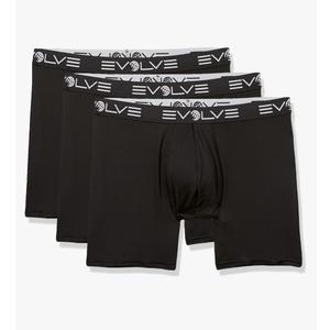 Evolve Men's Sport Mesh 3 Pack 6'' Boxer Briefs S