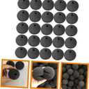 Totority 25pcs Carnival Sponge Nose Snowman Make up Sponges Halloween Clown Props Party Clown Costume Decorative Prop Circus Theme Party Decorations Rudolph Reindeer Nose Black