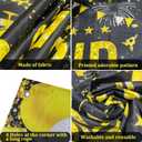 Retirement Party Decorations Men Women, Black Gold Happy Retirement Decorations, Happy RetIrement Banner, Retired Backdrop, Balloons, Pompoms, Hanging Swirls, Retired Cards, Cake Toppers Set 54pcs