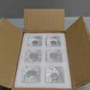 CYEAH 18 Pcs Glass Candle Holder, Taper Candle Holders for Table Centerpiece, Clear Crystal Candle Stick Candle Holders, Square Candlestick Holders for Wedding Easter Christmas Thanksgiving