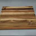 Teak Wood Cutting Board 18" x 14" x 0.6", 1-Piece Set for Kitchen Meat & Food Prep - Large Thin Edge Grain, Deep Juice Groove, Lightweight Solid Hardwood, Non-Toxic, BPA Free by New M Way